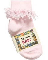 Butterfly Lace Sock - Pink