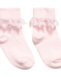 Butterfly Lace Sock - Pink