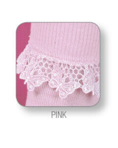 Butterfly Lace Sock - Pink