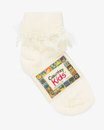 Butterfly Lace Sock - Ivory