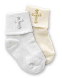 Christening Socks - White