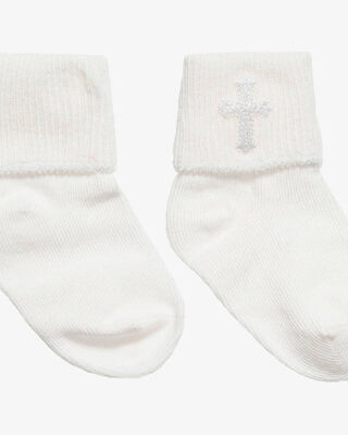 Christening Socks - White