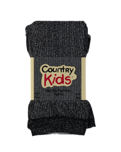 Sparkly Footless Tights Black