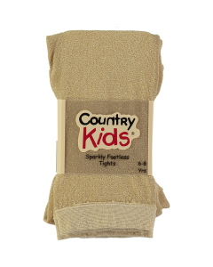 Sparkly Footless Tights - Gold