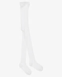 Micromodal Ribbed Tights - White