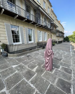 Luxury Rose Petal Khimar