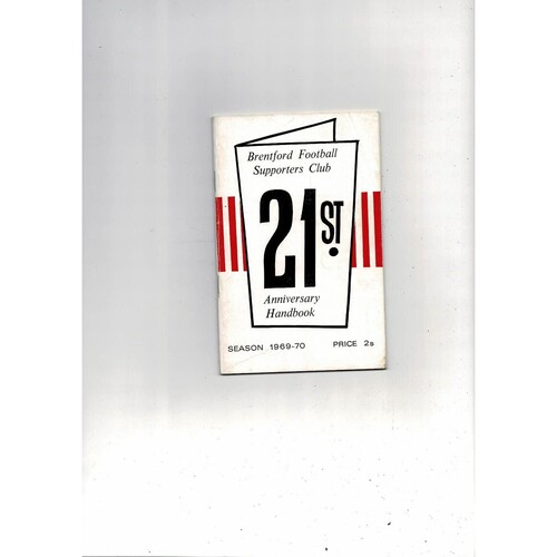 Brentford Football Supporters Club Handbook 1969/70