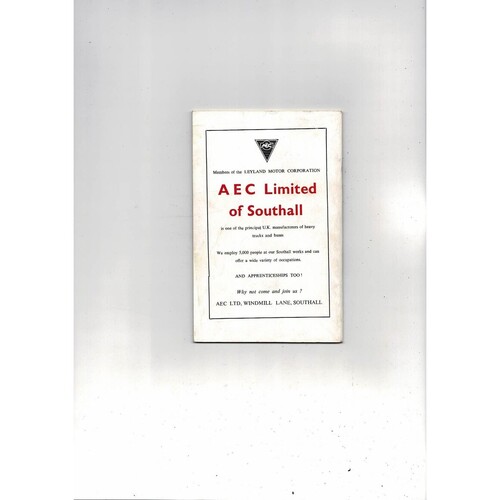 Brentford Football Supporters Club Handbook 1969/70