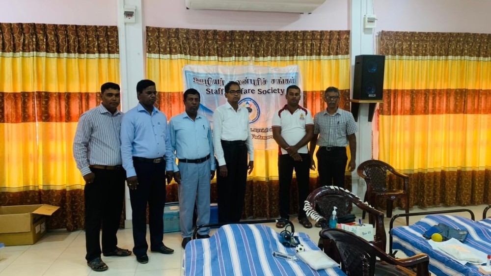 பருத்தித்துறை பிரதேச செயலகத்தில் இரத்ததானம்