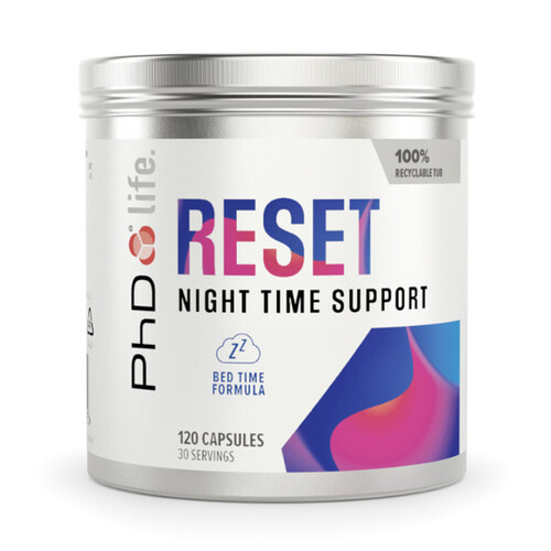 PhD Life Reset Night Time Sleep Supplements 120 Capsules