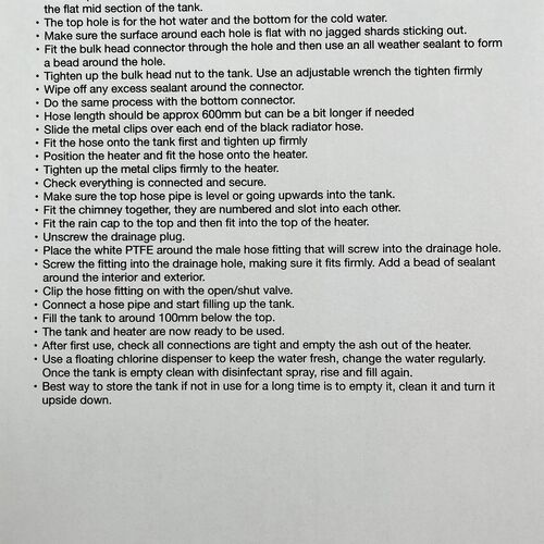 Wood Fired Square Heater Kit