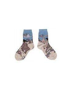Triassic Age Sock - Khaki/Blue