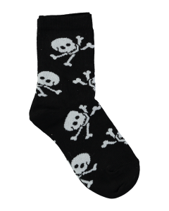 Pirate Sock - Black/White