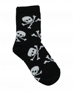Pirate Sock - Black/White