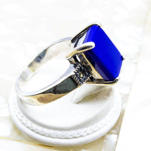 Silver Ring with Natural Gem Stones