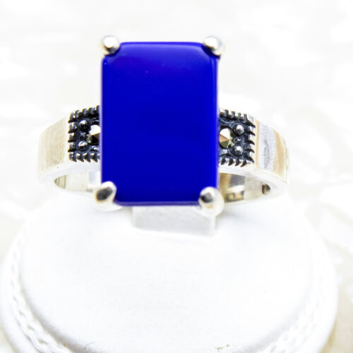 Silver Ring with Natural Gem Stones