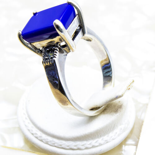 Silver Ring with Natural Gem Stones