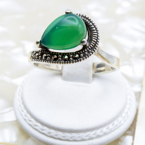 Silver Ring with Natural Gem Stones