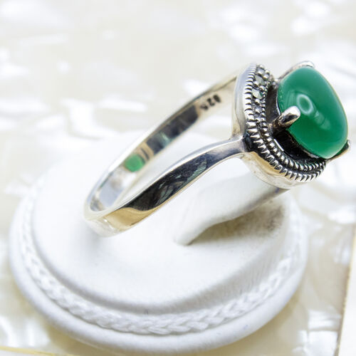 Silver Ring with Natural Gem Stones