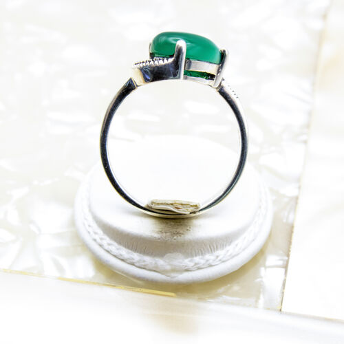 Silver Ring with Natural Gem Stones