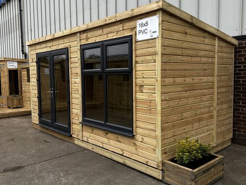 #008 16x8 Pent Summer House