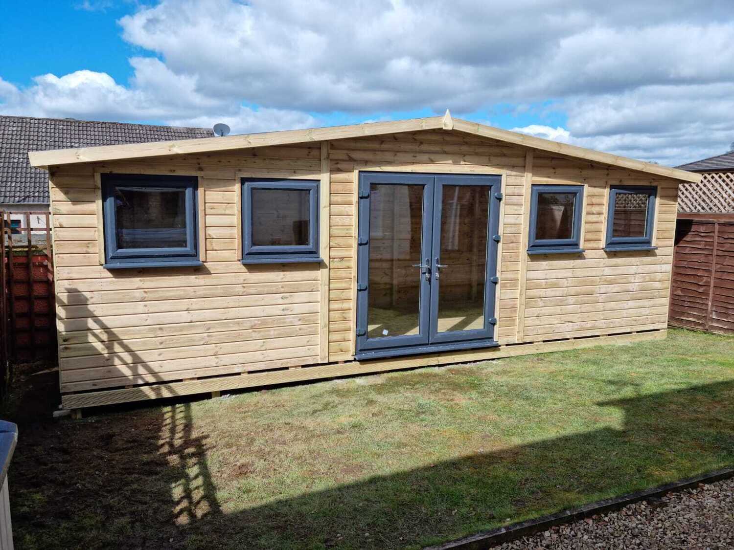 009 24x8 Apex Reverse Summer House | Northern Garden Sheds | Sheds