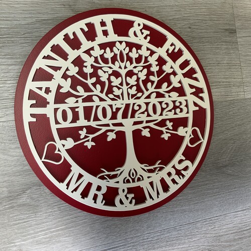 Customised Tree Of Life Plaque | Mr & Mrs Gift