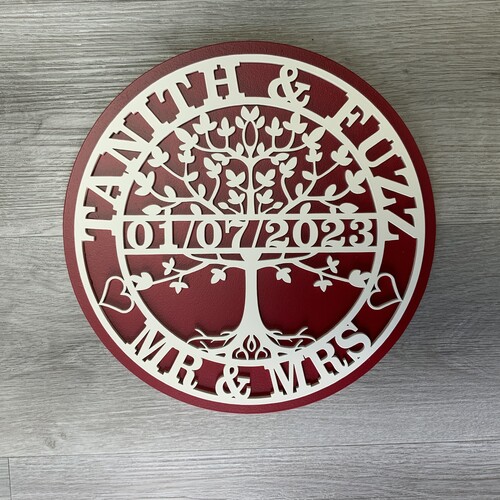 Customised Tree Of Life Plaque | Mr & Mrs Gift