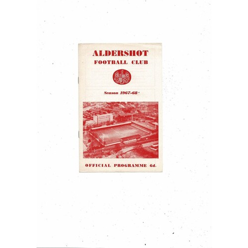 1967/68 Aldershot v Luton Town Football Programme Feb