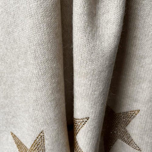 Cashmere wrap - sparkly star