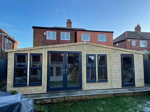 #PVC016 24x10 Apex Summer House Combi