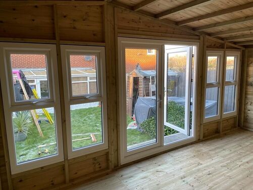 #PVC016 24x10 Apex Summer House Combi