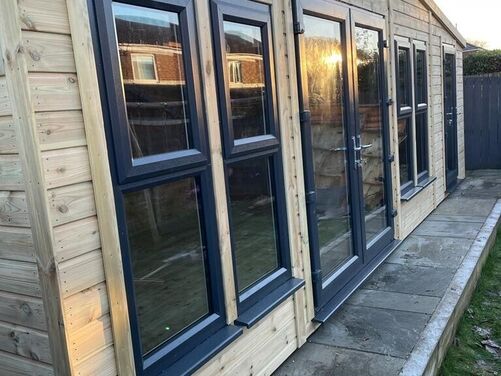 #PVC016 24x10 Apex Summer House Combi