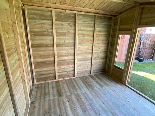 #SHA052 16x8 Apex Summer House Combi