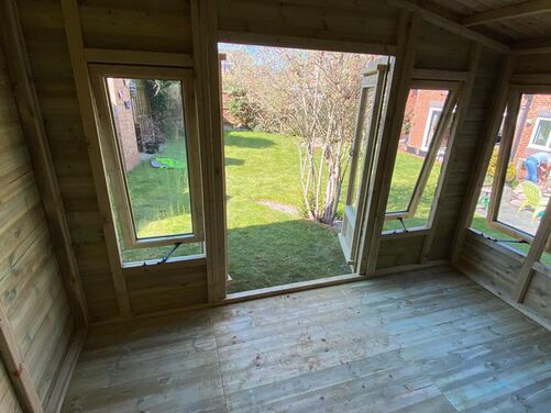 #SHA052 16x8 Apex Summer House Combi