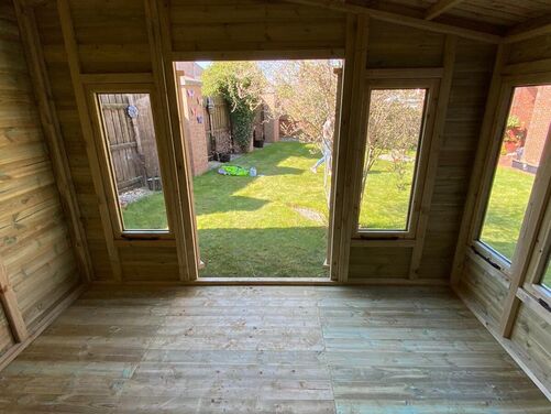 #SHA052 16x8 Apex Summer House Combi