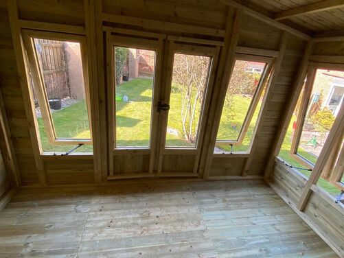 #SHA052 16x8 Apex Summer House Combi