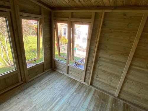 #SHA052 16x8 Apex Summer House Combi