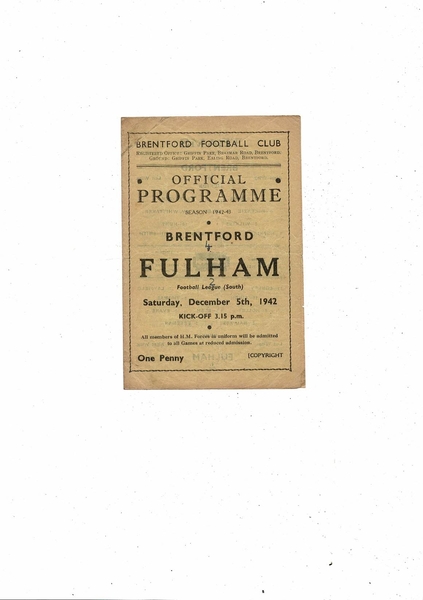 Many more Football Programmes listed today
