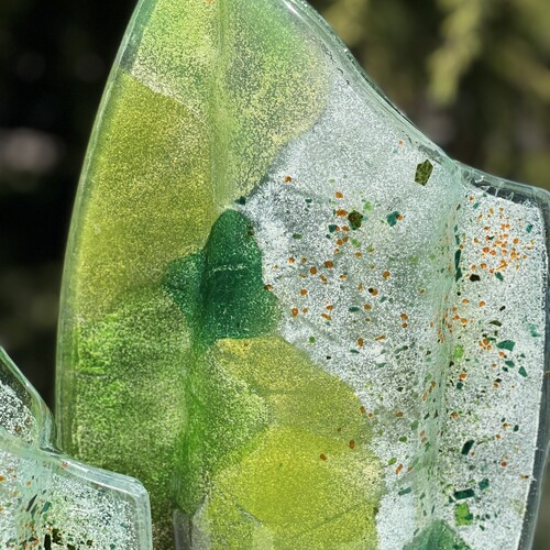 All Green - Oval Vase