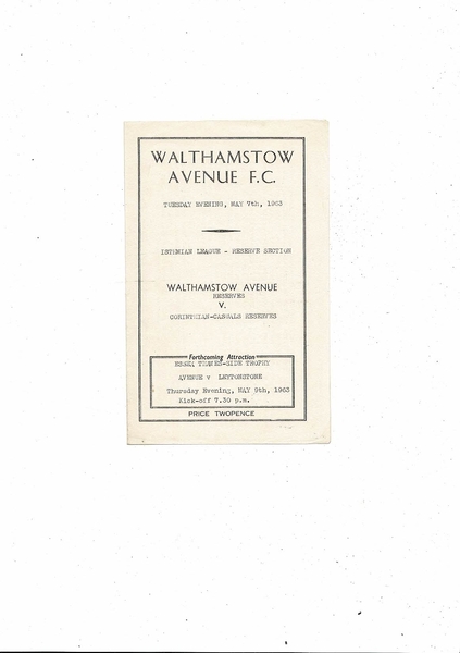 More Football Programmes listed today