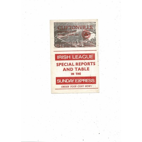 Cliftonville Football Programmes
