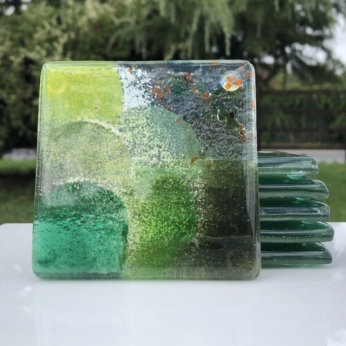 All Green - Square Coasters
