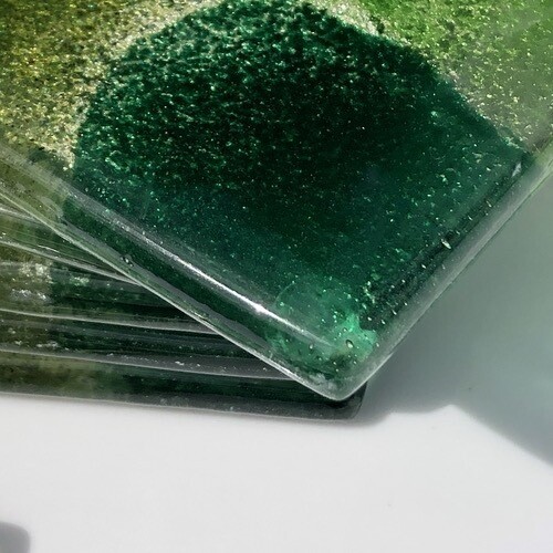 All Green - Square Coasters