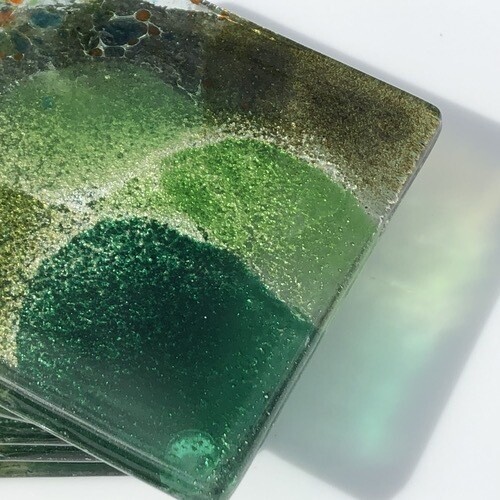 All Green - Square Coasters