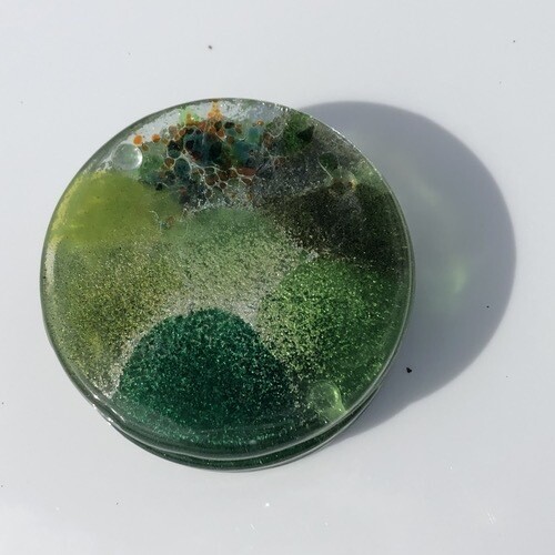 All Green - Round Coasters