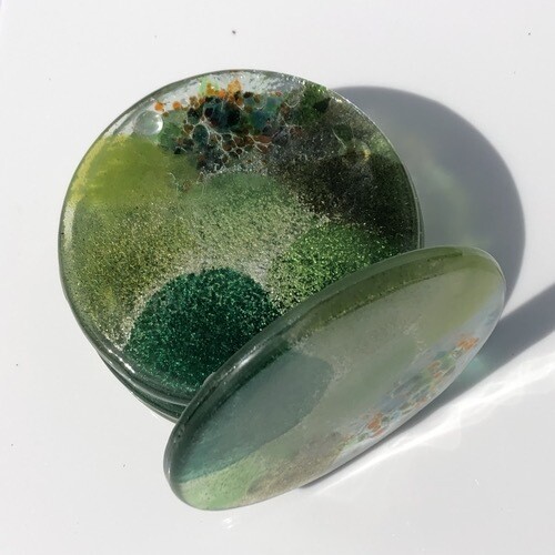 All Green - Round Coasters