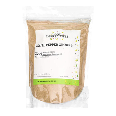 White Pepper Ground by JustIngredients 250g
