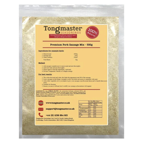 Pork Sausage Mix - Premium by Tongmaster 500g