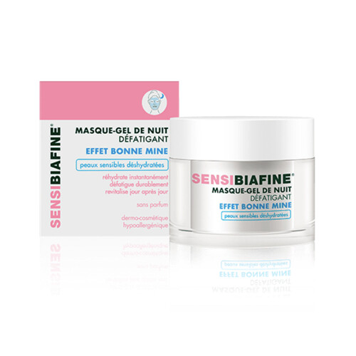 Rehydrating Night Gel Mask With Hyaluronic Acid by SensiBiafine 50ml